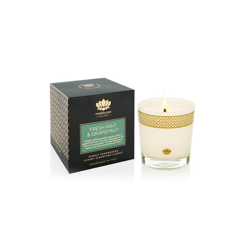 Fresh Mint & Grapefruit - Luxury Scented Candle
